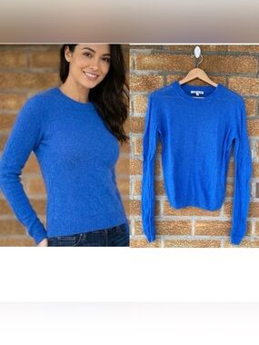 Elizabeth and James XS Cobalt Blue Baby Alpaca Merino Wool Sweater